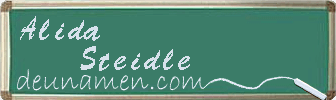 Alida Steidle Visitenkarte
